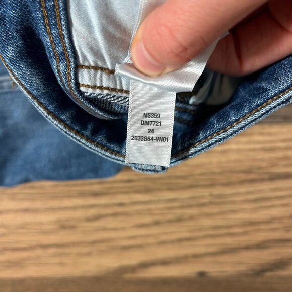 Madewell Tapered Denim Trousers Calvert Wash Blue Size 27 NWOT NS359 - Picture 4 of 5